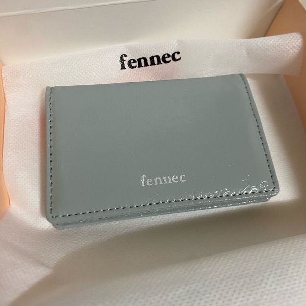 MUSINSA | fennec CRINKLE SOFT CARD CASE - MID GRAY