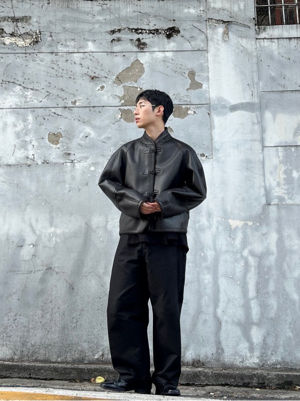 MUSINSA公式 | AMOMENTO MENS SNAP GARCONNE PANTS (2 COLORS)