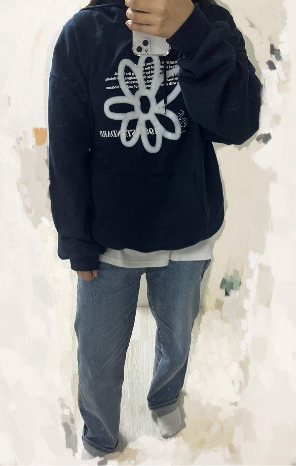 MUSINSA | 1989STANDARD RV_ BW FLOWER HOOD (STHSTD-0034)