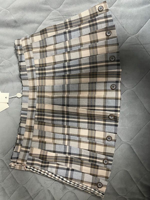 MUSINSA | GLOWNY RUSSELL PLAID MINI SKIRT (BROWN PLAID)