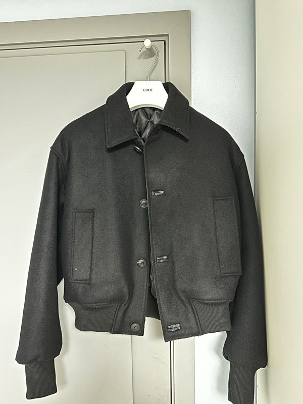 ジャケット・アウター coor MTR cropped bomber jacket MUSINSA | COOR MTR button-up cropped bomber jacket (black) coor