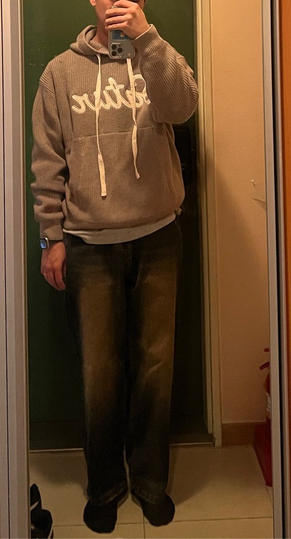 パーカー・フーディ SATUR Applique Logo Cashmere Blend Hooded Knit Taupe Brown MUSINSA | SATUR Applique Logo Cashmere Blend Hooded Knit