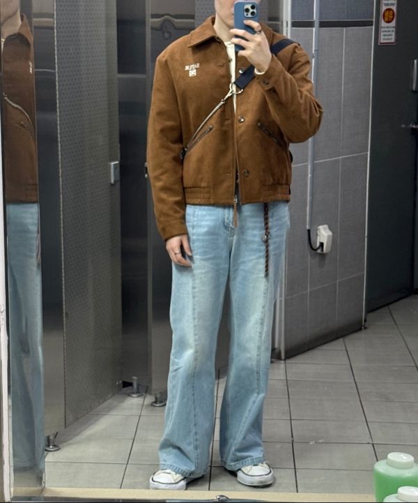 MUSINSA公式 | SATUR テオフォックス スエードショートジャケット