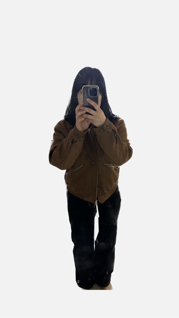 MUSINSA | SATUR Theo Fox Suede Short Jacket Camel Brown