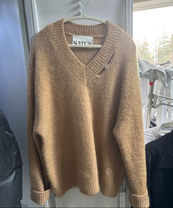 MUSINSA | SATUR Essen Two Tone Mohair Pullover Knit Heritage