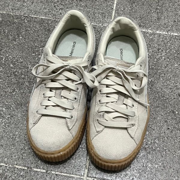 MUSINSA | PUMA Puma×Mardi Mercdi Suede Platform - Ivory