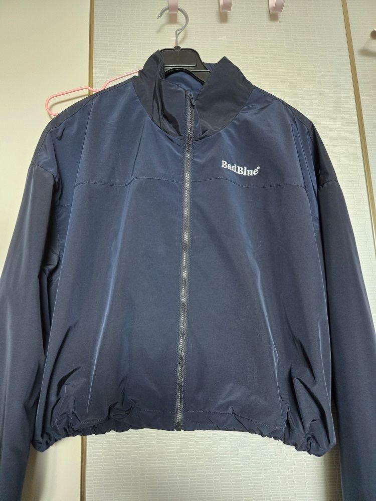 Bad Blue * Ribbon Blossom Crop Jacket リボン ジャケット MUSINSA | BADBLUE Ribbon Crop Jacket Navy