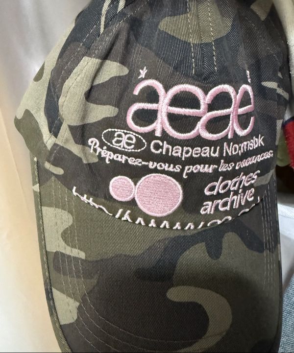 MUSINSA公式 | AEAE WEB LOGO CAMO 5 PANNEL CAP - [GREEN]