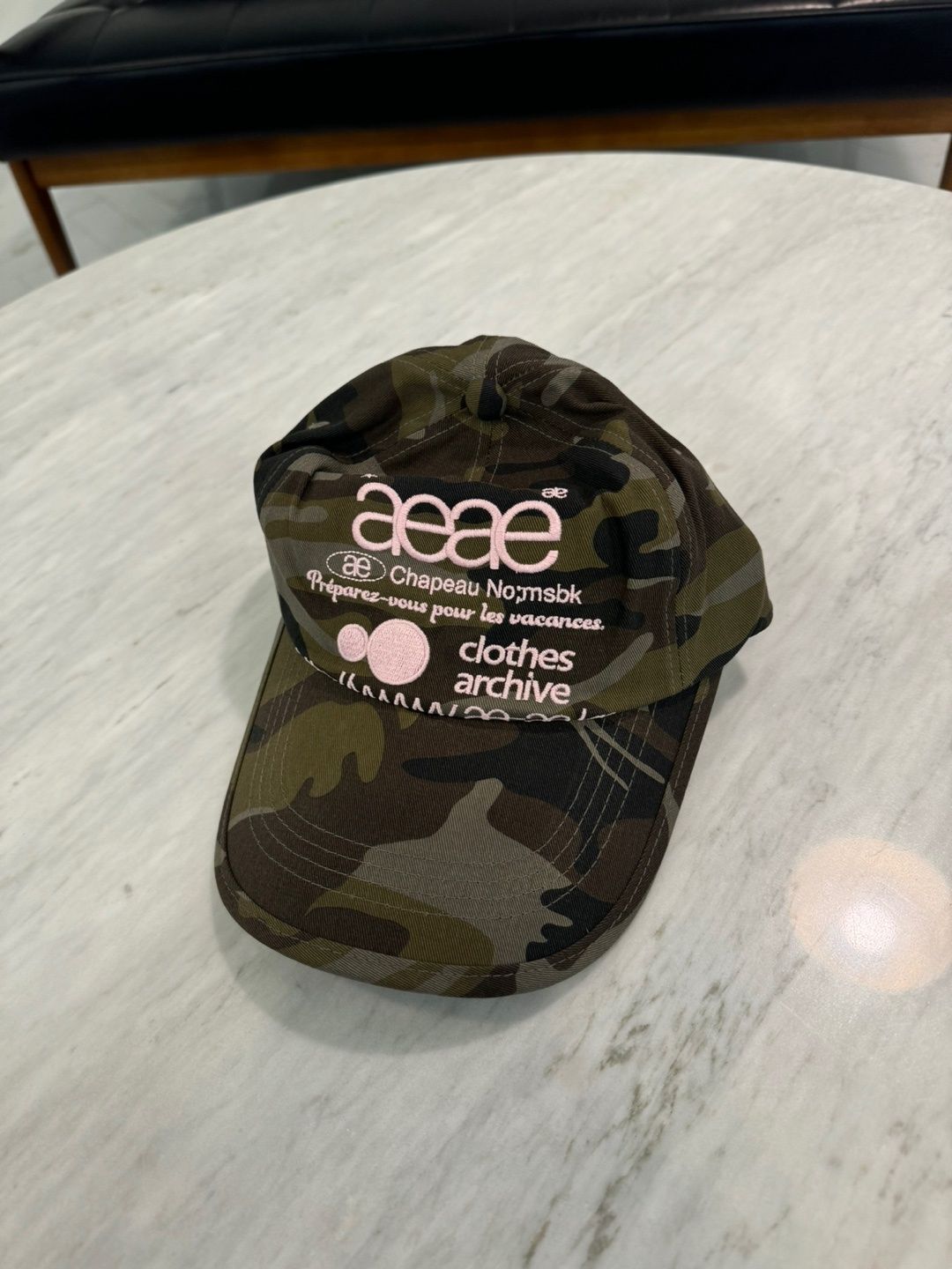MUSINSA公式 | AEAE WEB LOGO CAMO 5 PANNEL CAP - [GREEN]