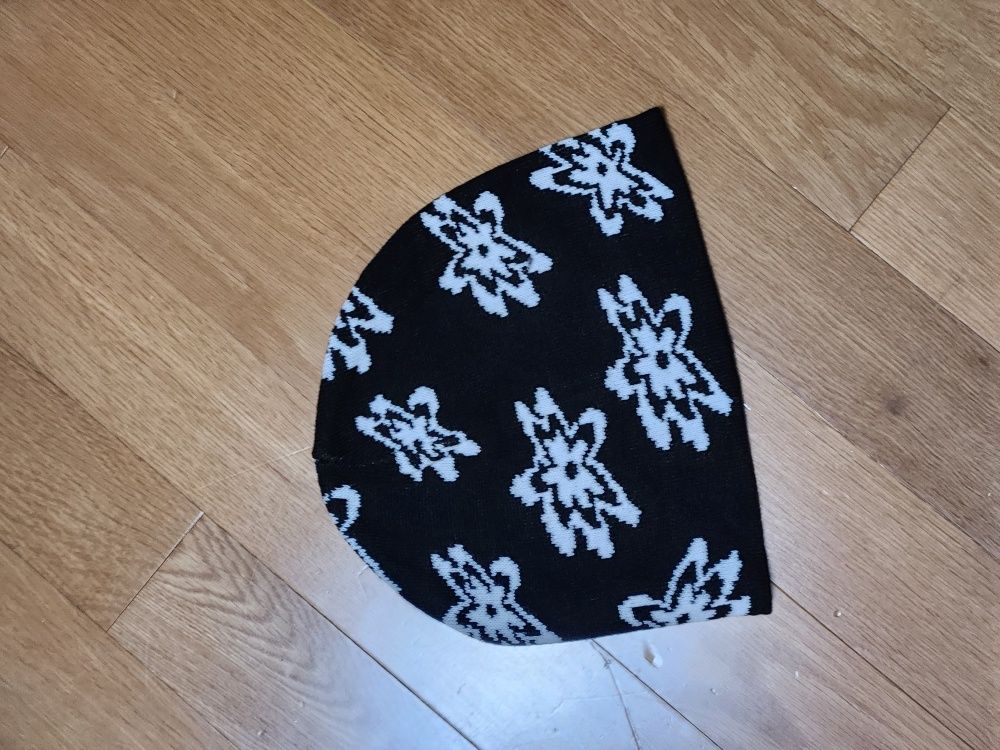 MUSINSA公式 | AEAE Jacquard Flower Beanie -[BLACK]