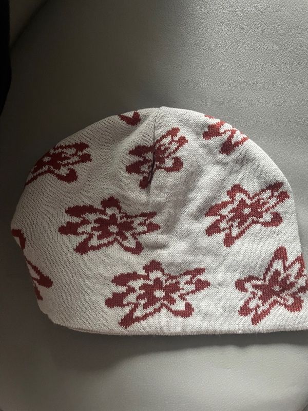 ★AEAE★ Jacquard Flower Beanie COOL GREY Aeae Jacquard Flower Beanie Cool Grey | eBay