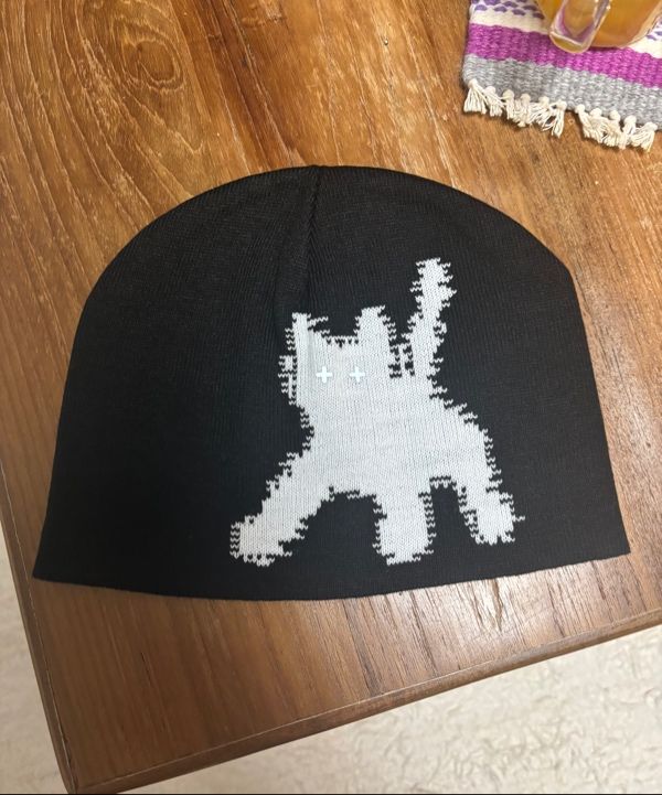 AEAE☆リバーシブル Flashed Cats Eye Beanie MUSINSA | AEAE Flashed Cats Eye Beanie - [GREY]