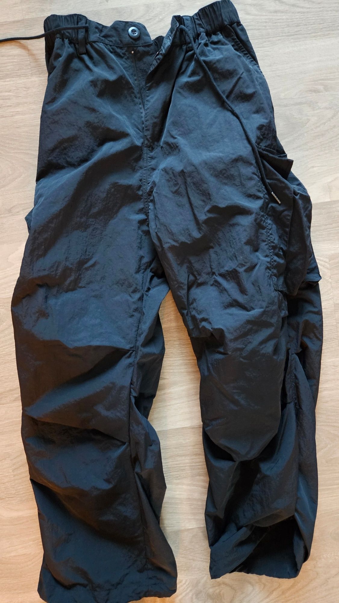 MUSINSA | NOT4NERD Parachute Nylon Cargo Pants - Black