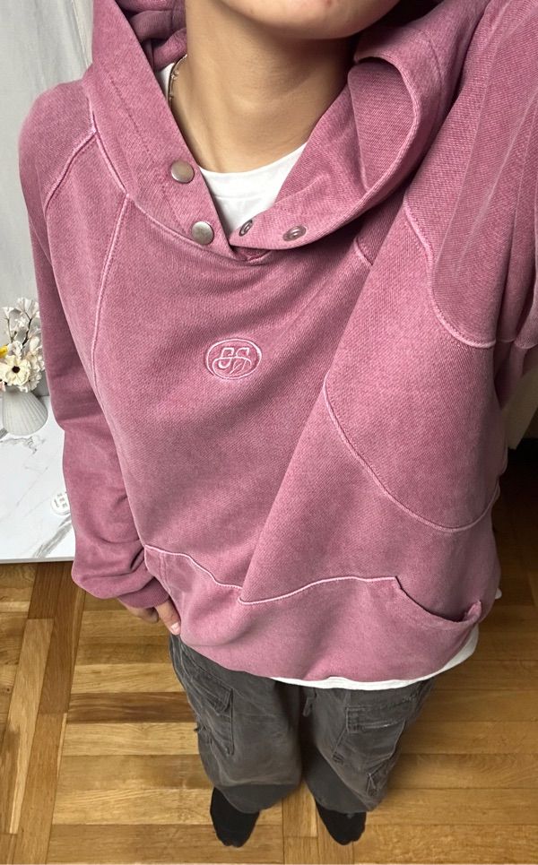 ★CPGN STUDIO★CP Pigment Snap Hoodie★ MUSINSA | CPGN STUDIO CP Pigment Snap Hoodie Smoke Black
