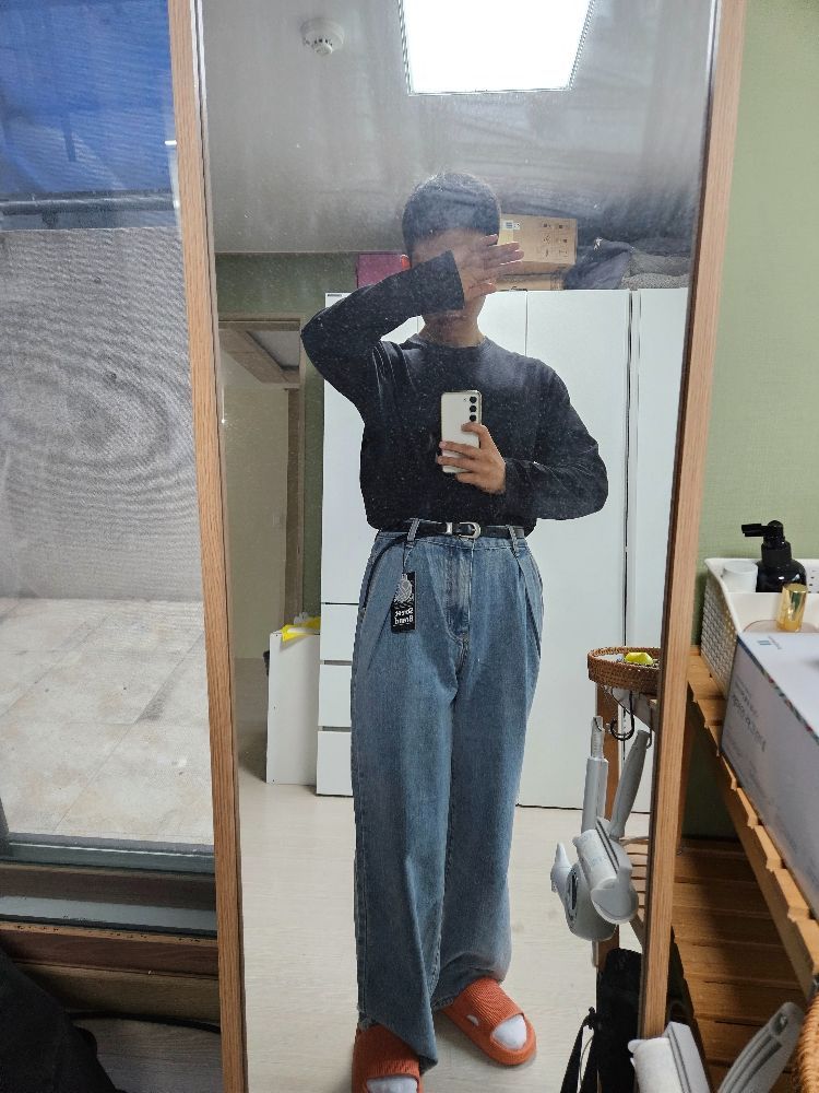 MUSINSA | DYSFUNCT Nus Wide One Tuck Denim Pants