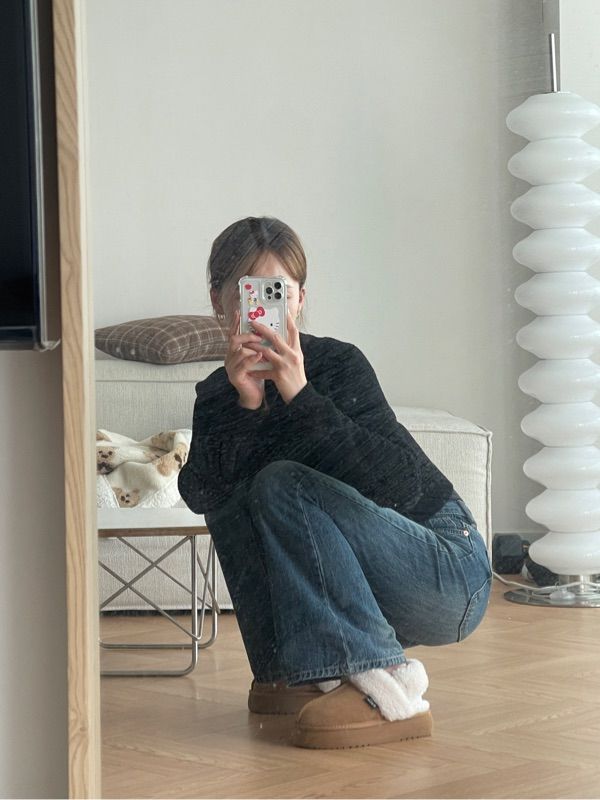 【Rockfishweatherwear♥] CLOUDY FLATFORM FUR SLINGBACK MUSINSA | ROCKFISH WEATHERWEAR CLOUDY FLATFORM FUR SLINGBACK