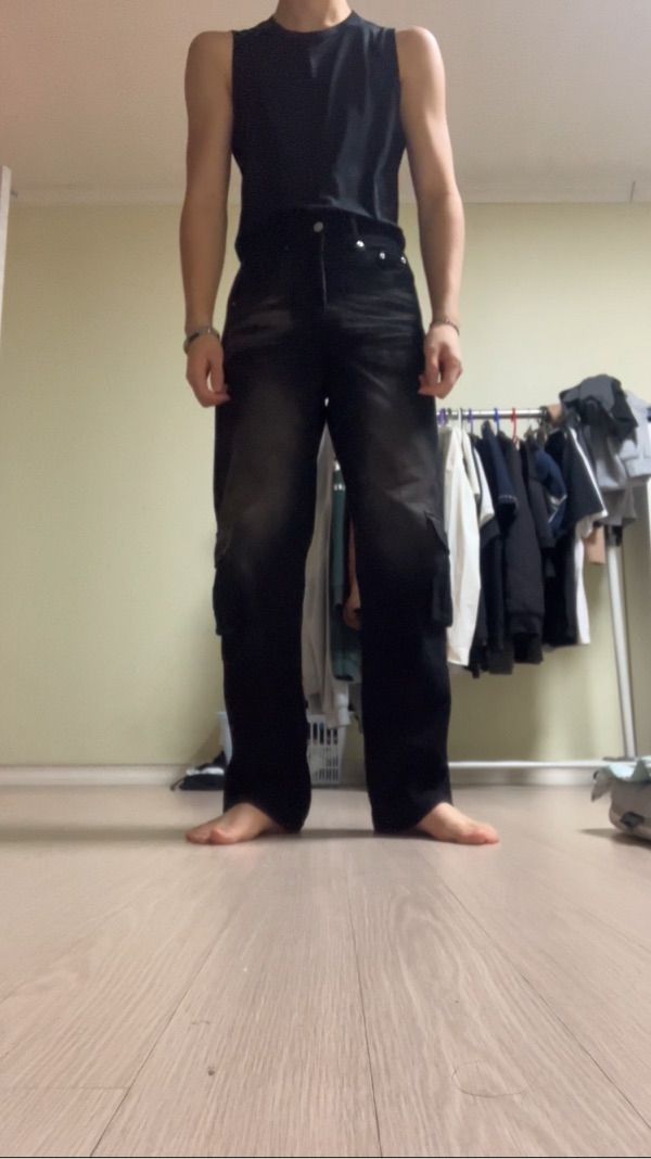 ★TRILLION★ Vintage Washed Corduroy Wide Cargo Pants GRAY T MUSINSA | TRILLION Vintage washed corduroy wide cargo pants