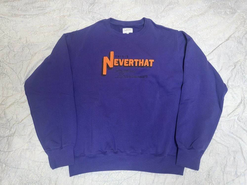 さらに100円引き◆thisisneverthat◆TNT League Crewneck MUSINSA公式 | thisisneverthat® TNT League Crewneck Purple