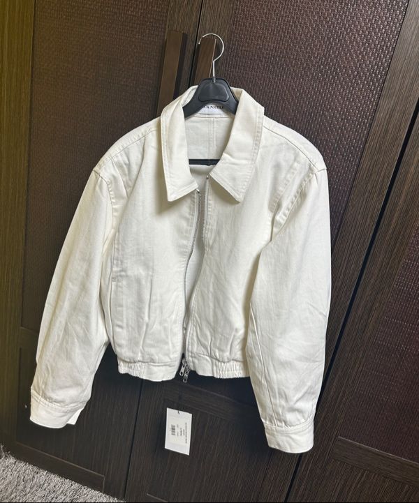 MUSINSA | NICK&NICOLE NICOLE WASHED DENIM BLOUSON_CREAM