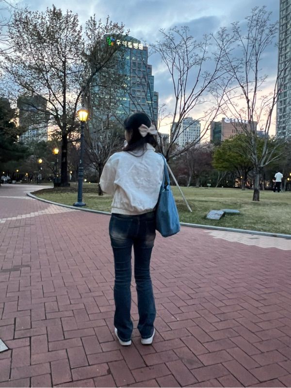 MUSINSA | NICK&NICOLE NICOLE WASHED DENIM BLOUSON_CREAM