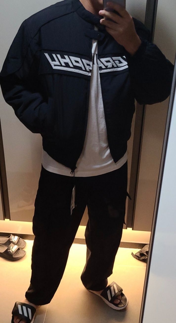 MUSINSA公式 | Codegraphy C.GRAPHY Piping Biker Jumper_Black