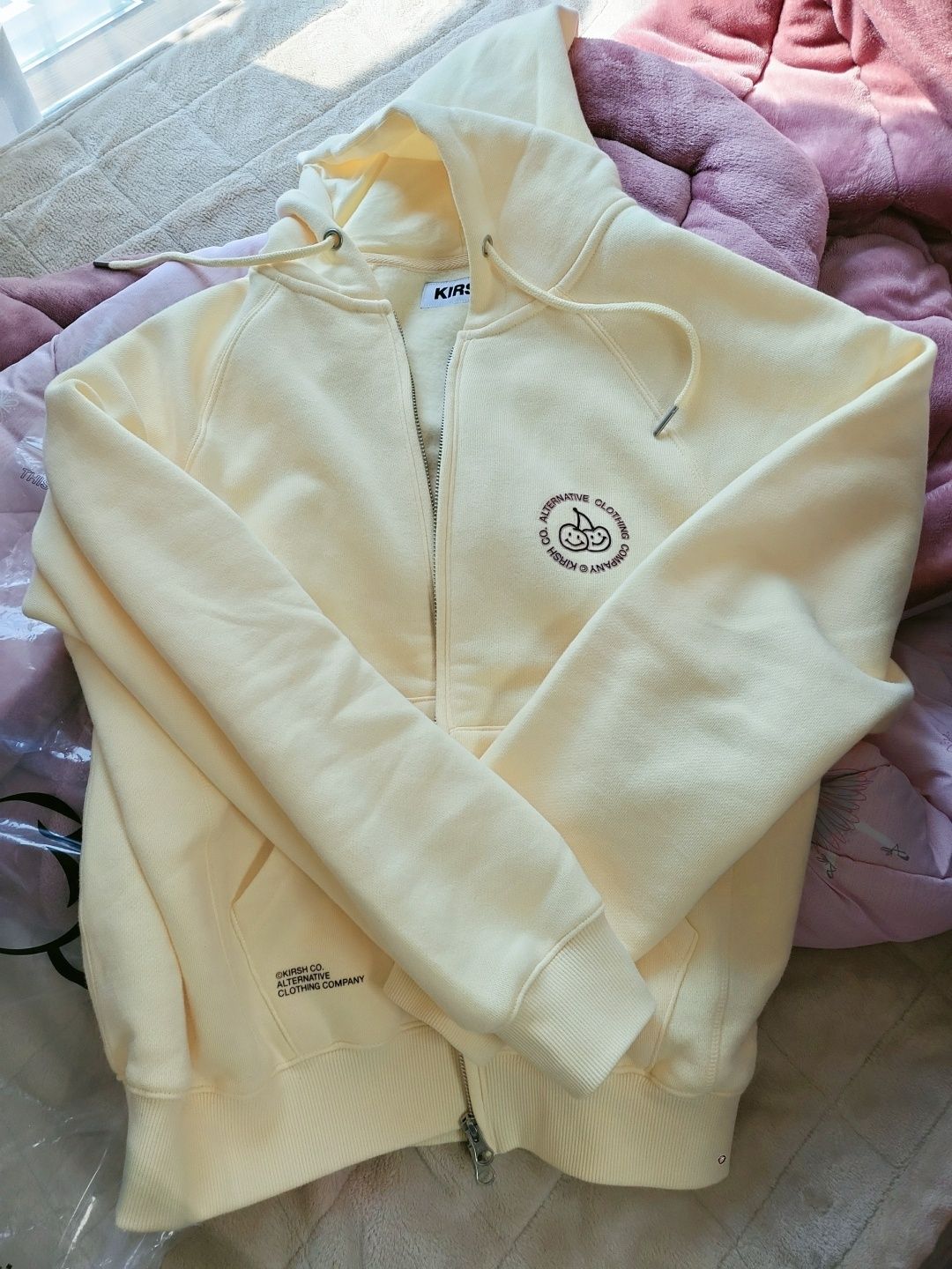アウターその他 KIRSH Doodle Cherry Circle Logo Brushed Hood Zip-Up Lavender MUSINSA | KIRSH Doodle cherry circle logo brushed hooded zip