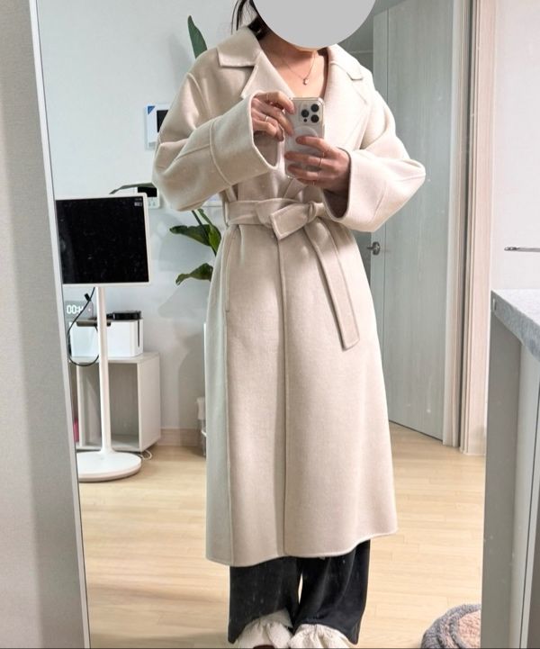 MUSINSA | LINGSEOUL handmade cashmere coat-oat