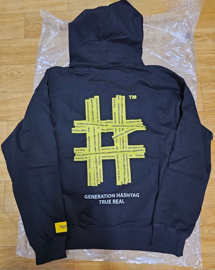 MUSINSA | BEENTRILL NEWYORK Yellow Taping Hashtag Overfit