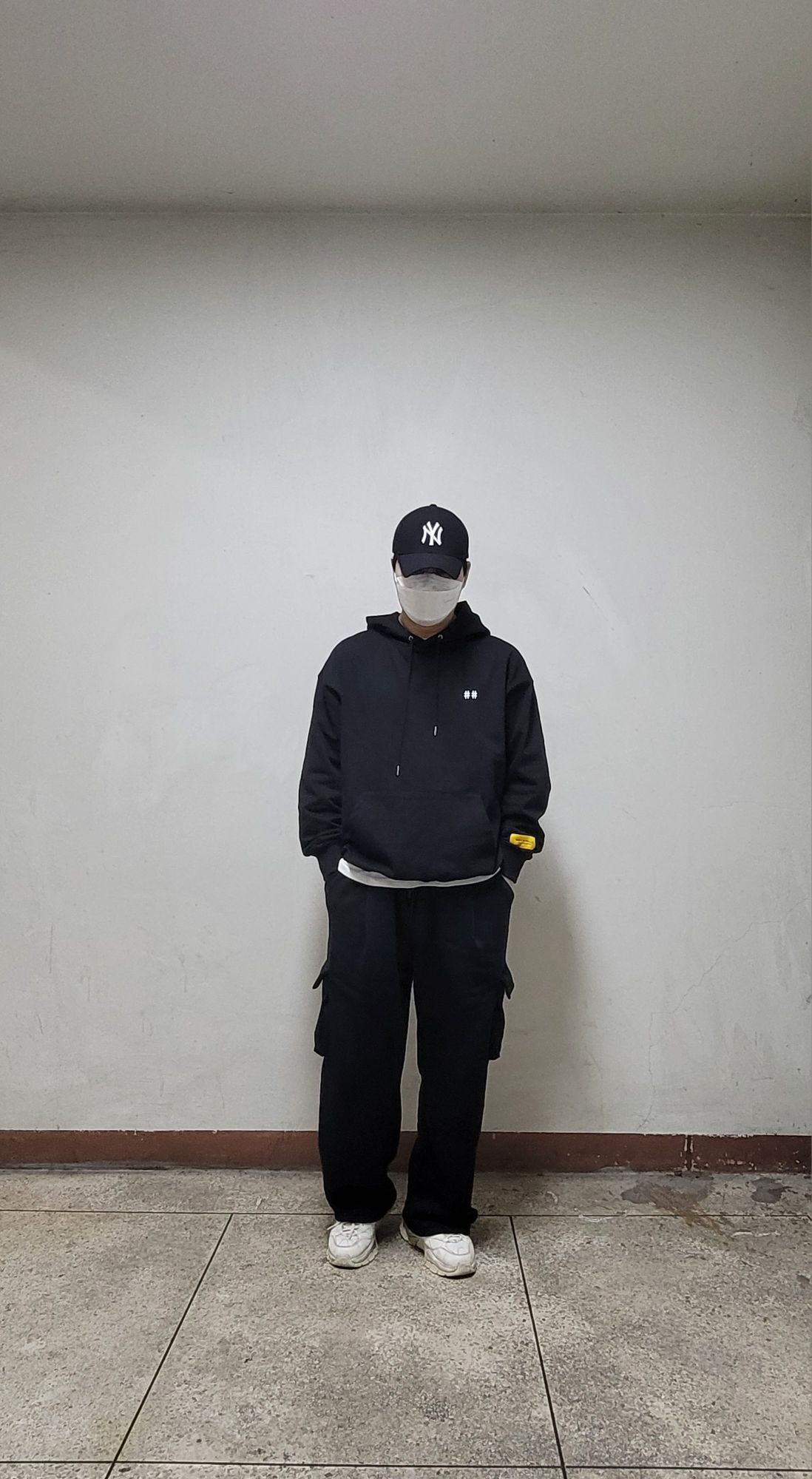 MUSINSA | BEENTRILL NEWYORK Yellow Taping Hashtag Overfit