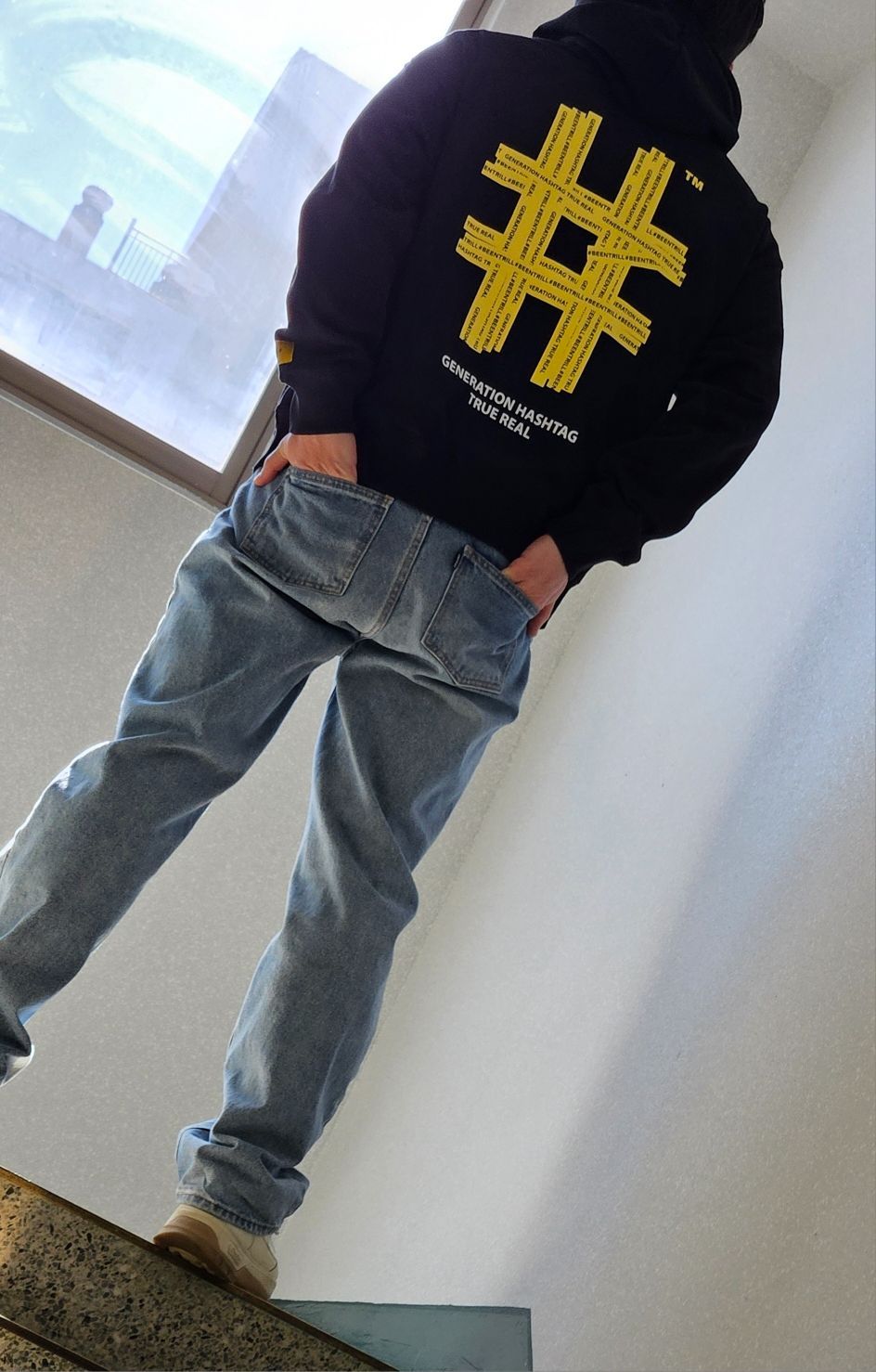 MUSINSA公式 | BEENTRILL NEWYORK Yellow Taping Hashtag