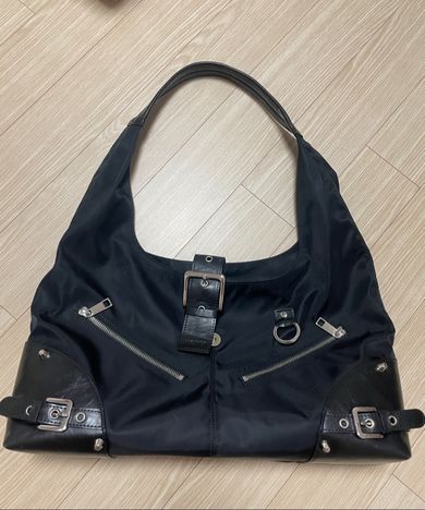 MUSINSA | NOTKNOWING Black Moto Hobo Bag (NYLON)
