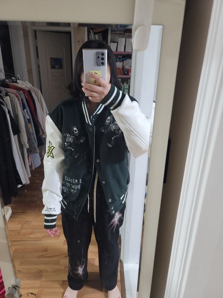 アウターその他 XTONZ XJ110 Star Jelly Bear Varsity Jacket GREEN XJ110 MUSINSA | XTONZ XJ110 Star Jelly Bear Varsity Jacket (GREEN)