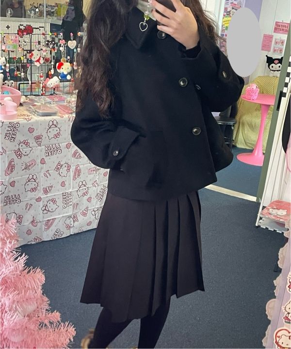 MUSINSA公式 | DRAWFIT WOMEN ソフトカシミヤレグランショートコート