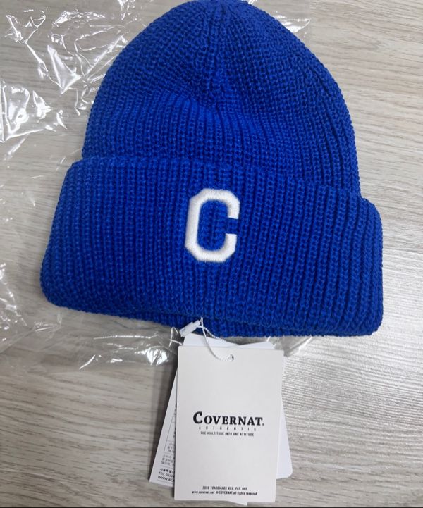 MUSINSA | COVERNAT College C Logo Middle Beanie Blue