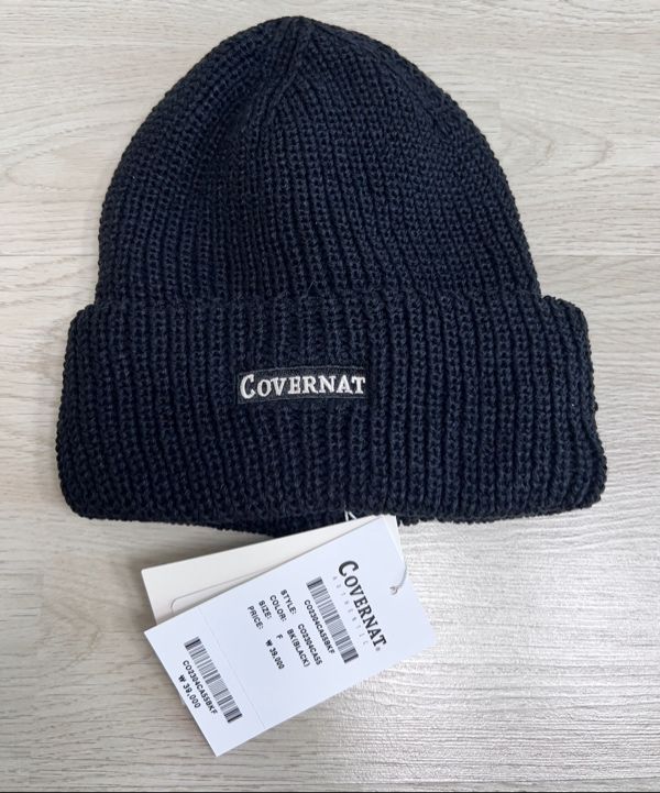 MUSINSA | COVERNAT Authentic Middle Beanie Black
