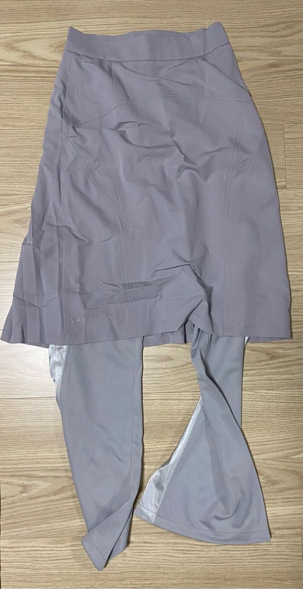 MUSINSA | OJOS Jersey Pleats Skirt Pants / Grey