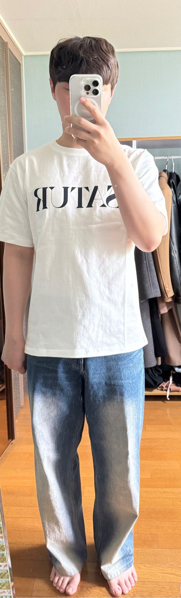 ★SATUR★ Classic Letter Logo Short Sleeve T-Shirt Classic B MUSINSA | SATUR Classic Letter Logo Short Sleeve T-Shirt