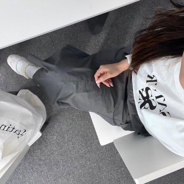 ◆SATUR◆ Classic Logo Short Sleeve T-Shirt White Blue MUSINSA | SATUR Classic Logo Short Sleeve T-Shirt Ice Blue