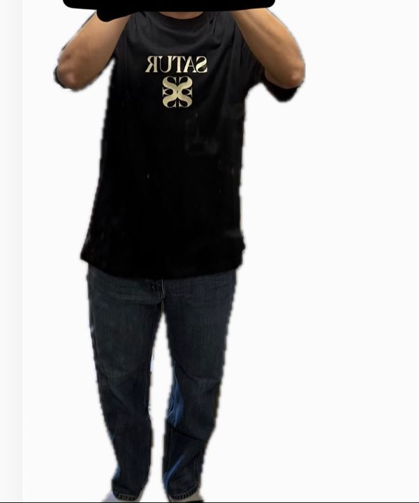 SATUR Classic Logo T-Shirt 半袖 セター 黒 韓国 MUSINSA公式 | SATUR クラシックロゴ半袖Tシャツクラシックブラック