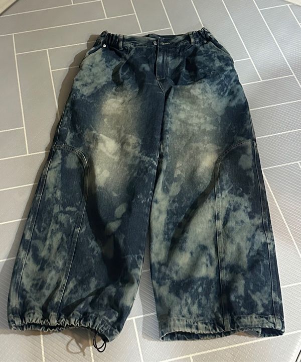 MUSINSA | IUGAMAKARAS Stone Washed Denim Pants (Blue)