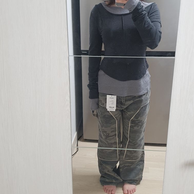 sculptor Lace Double Knee Pants カモ パンツ S MUSINSA公式 | SCULPTOR Lace Double Knee Pants Camouflage