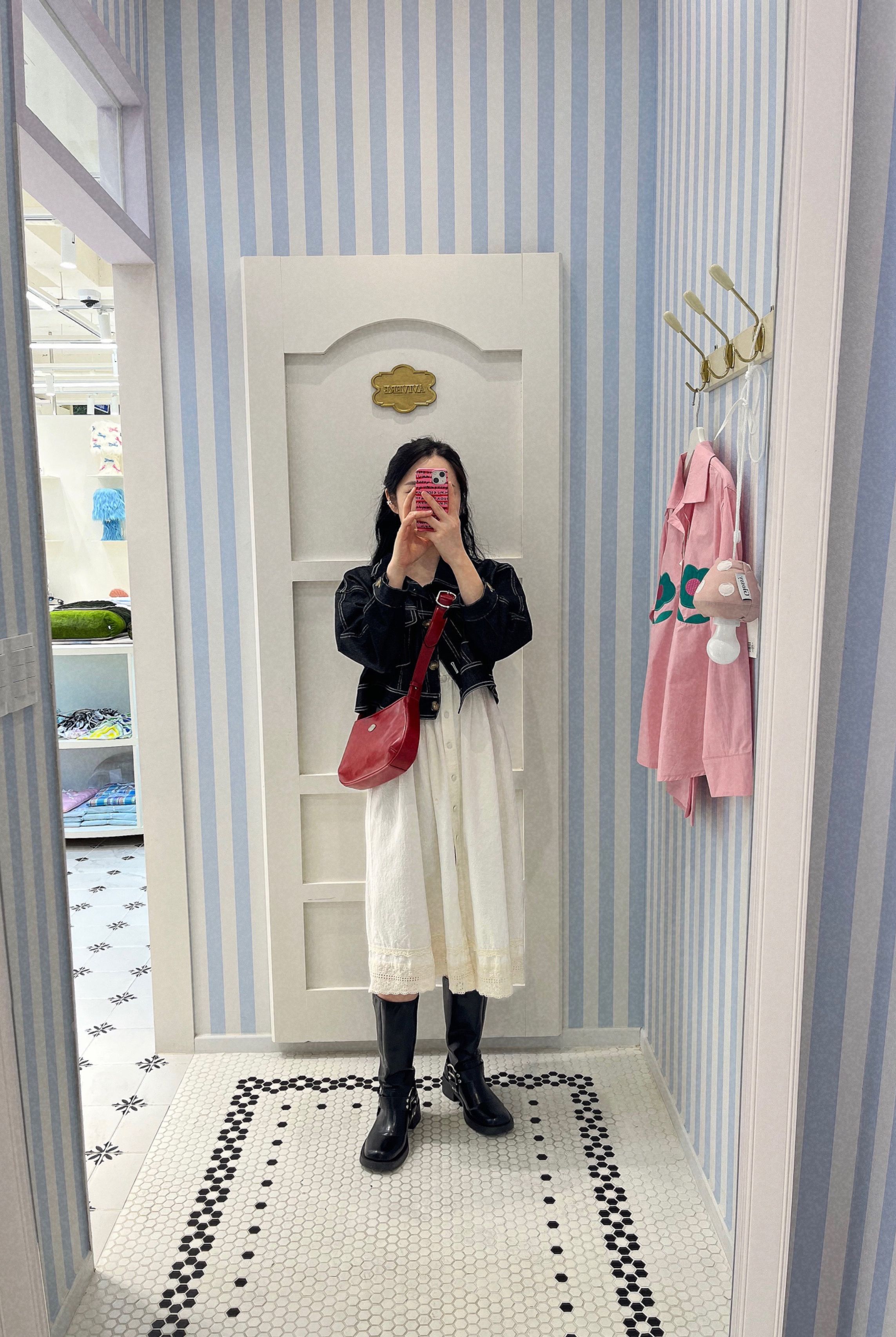 MUSINSA | SOMEWHEREBUTTER fle two-way bag - baby pink