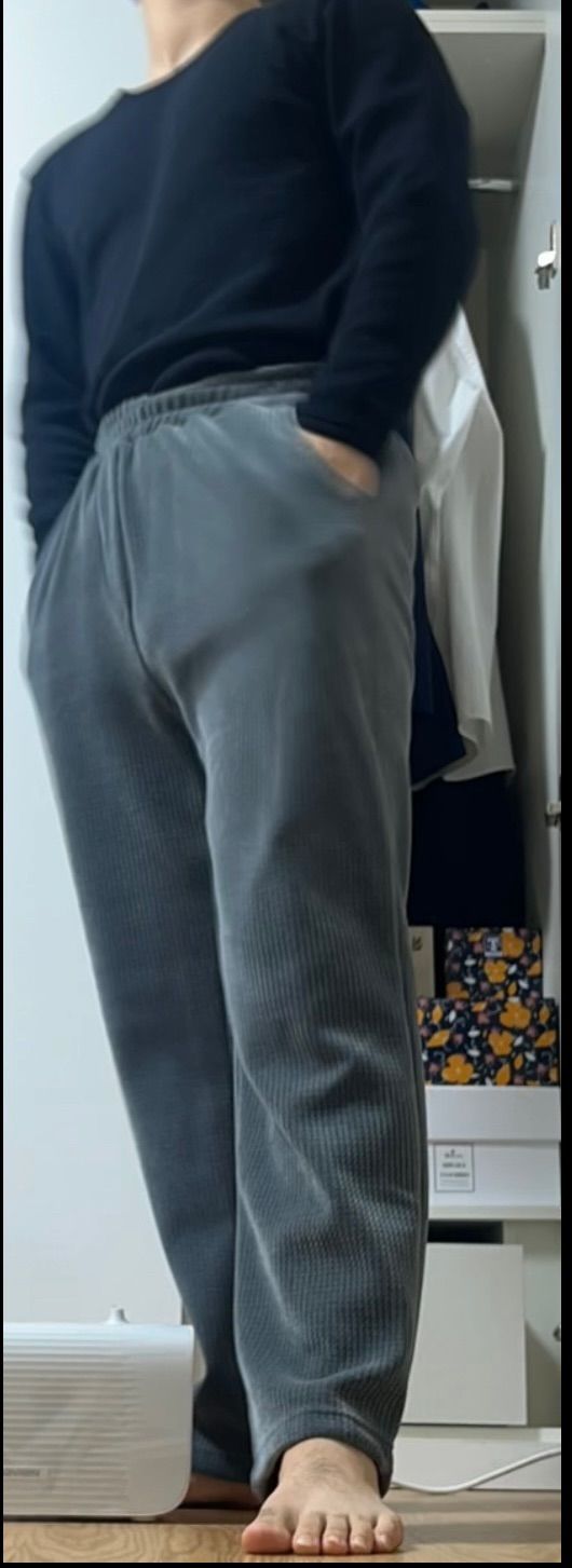 MUSINSA | KOLEAT MEN brushed corduroy wide slacks banding