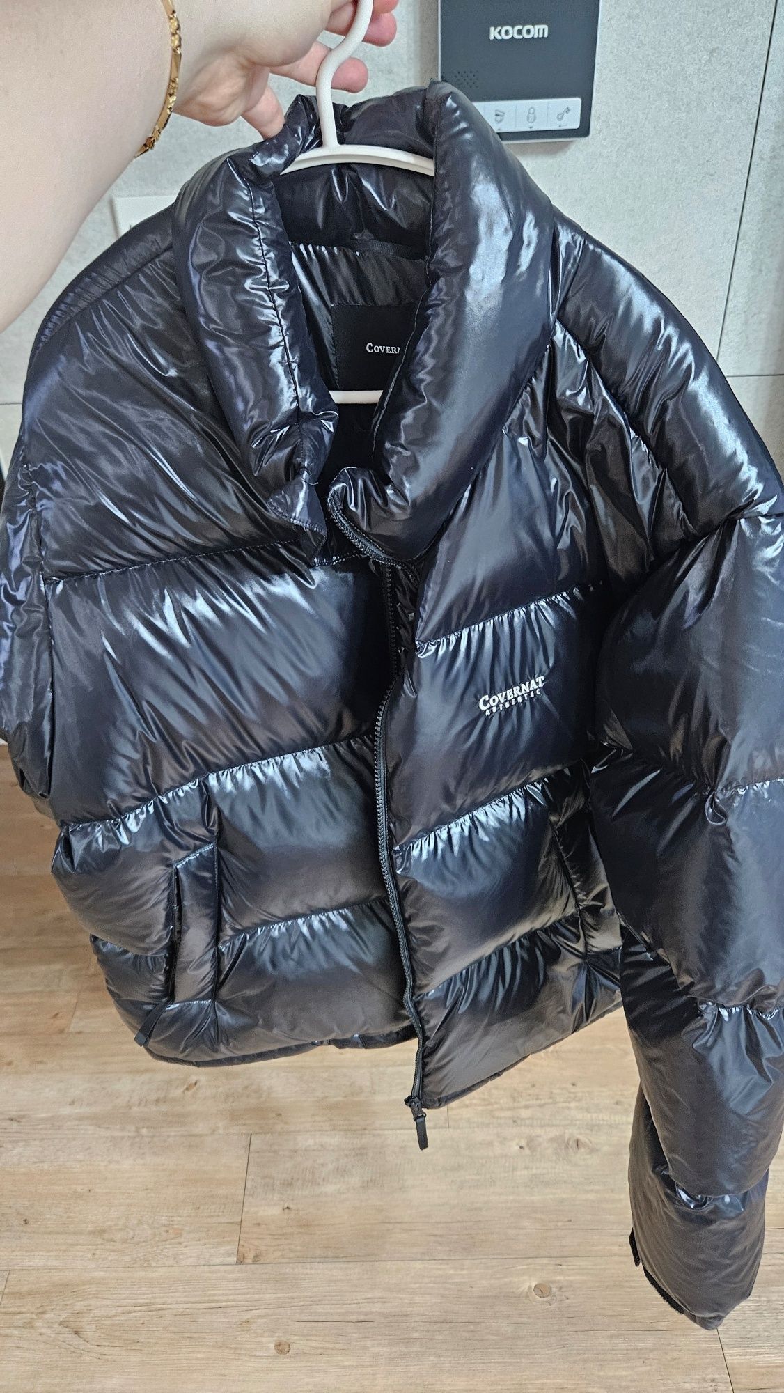 MUSINSA | COVERNAT RDS Civic Glossy Short Puffer Black