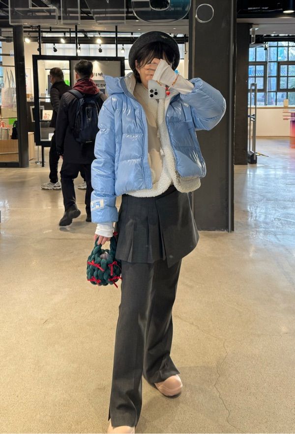 人気★MATIN KIM ★STUD LOGO POINT BERET MUSINSA | MATIN KIM STUD LOGO POINT BERET IN GRAY