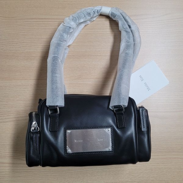 MUSINSA | MATIN KIM VINTAGE LEATHER MINI BOSTON BAG_BLACK