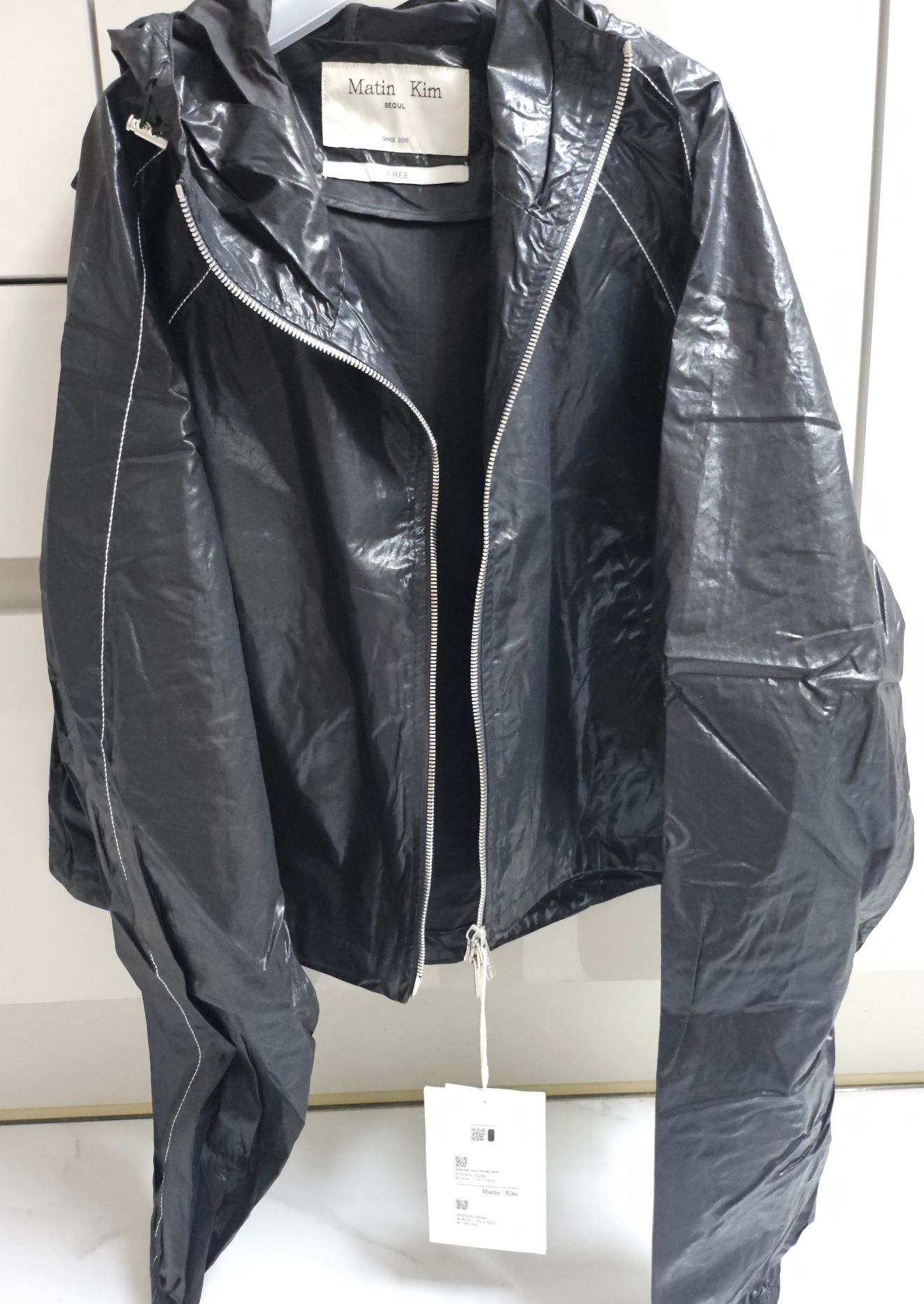 ジャケット・アウター MATIN CROP HOODY COATING JUMPER MUSINSA | MATIN KIM MATIN CROP HOODY COATING JUMPER