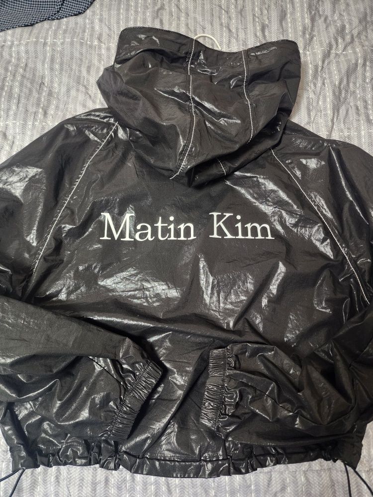 MUSINSA | MATIN KIM MATIN CROP HOODY COATING JUMPER