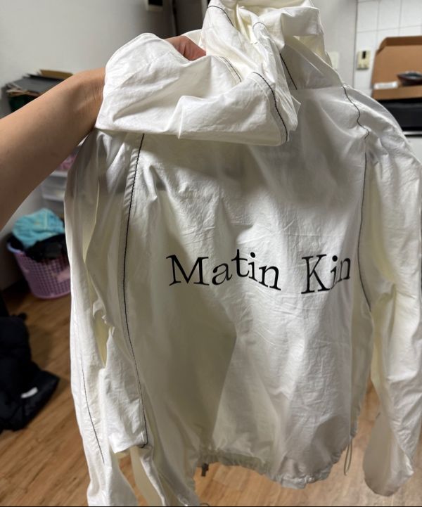 MUSINSA | MATIN KIM MATIN CROP HOODY COATING JUMPER