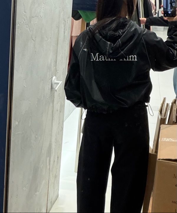 MUSINSA | MATIN KIM MATIN CROP HOODY COATING JUMPER